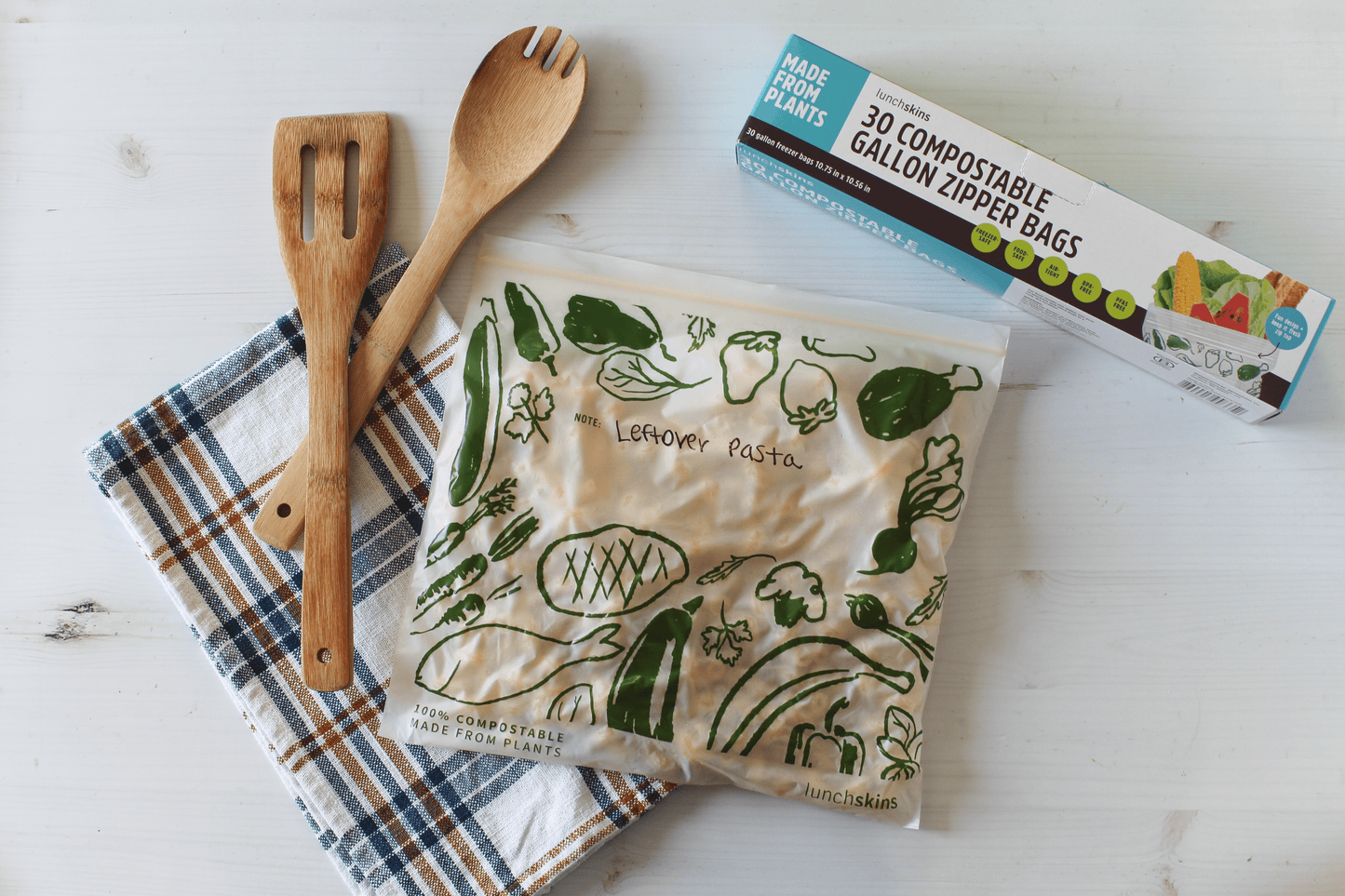 Ziptop Compostable Freezer-Safe Storage Bags 30 Count