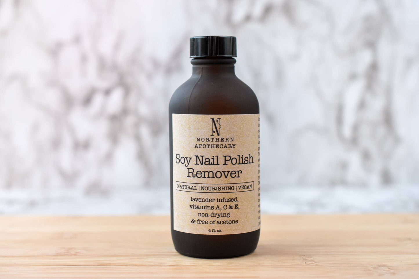 Natural Nail Polish Remover Vegan NO Toxins Soy Lavender Vit