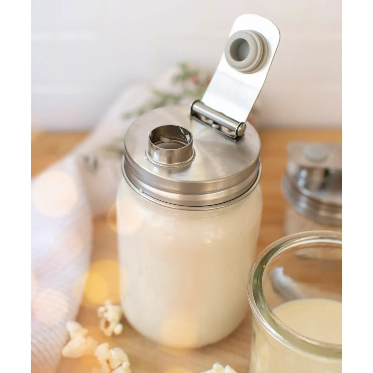 Pump/Pour Top Accessory for Jars