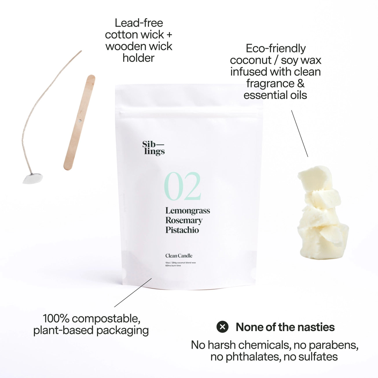 Clean Candle Refill Kit