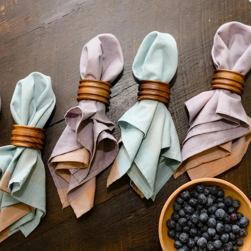 Reusable Napkins, set of 4, handwoven cotton, fair trade
