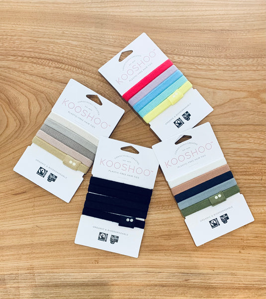 Hair ties, plastic-free