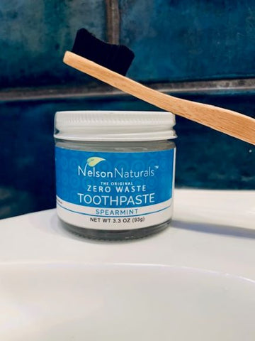 Toothpaste in Glass Jar